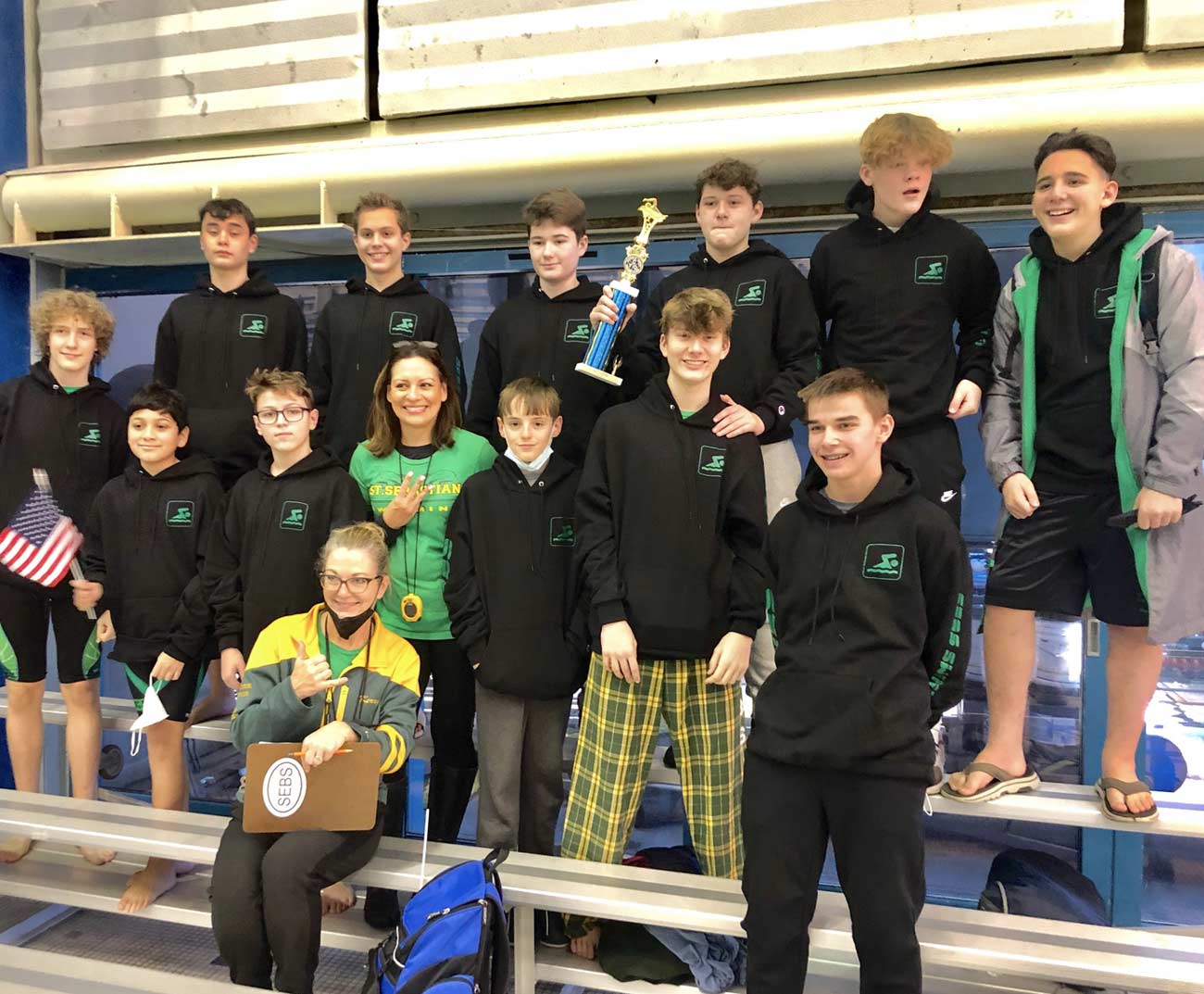 Sebs Boys Take Third in Champs – Saint Sebastians Swim Team